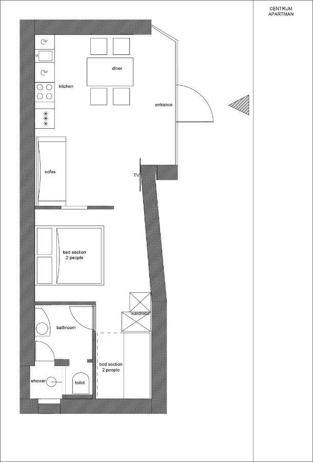 Centrum Apartman Сиофок Екстериор снимка